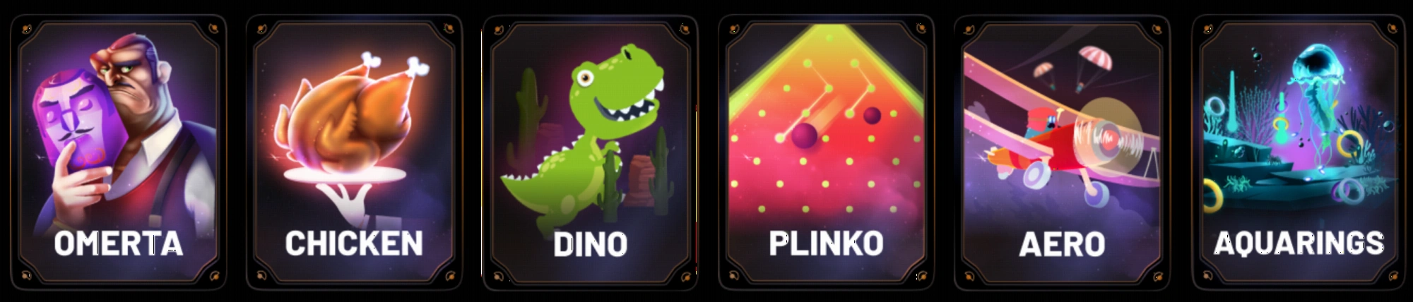 Donbet Casino mini games and slots selection